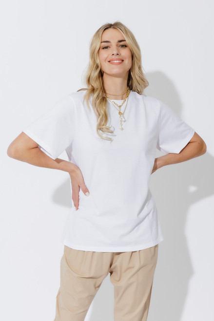 White Oversized Crew T-Shirt