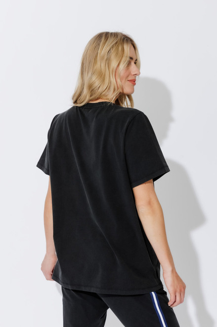 Charcoal Washed Cotton Pocket T-Shirt
