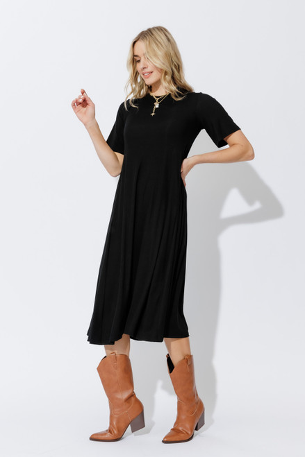 Black Tencel Bella Dress