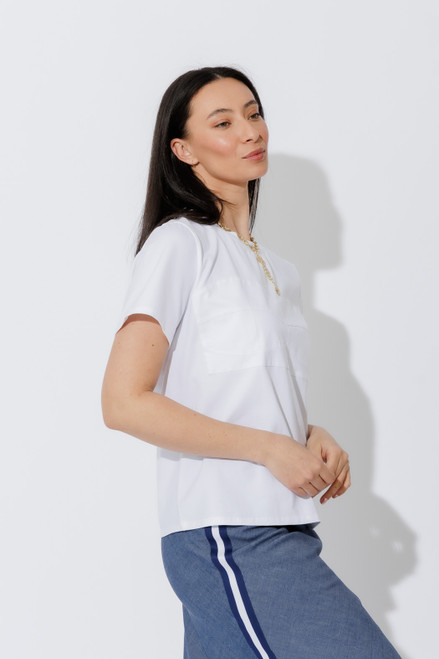 White Bustier T-Shirt