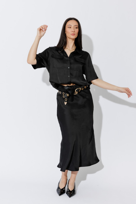 Black Silky Shirt