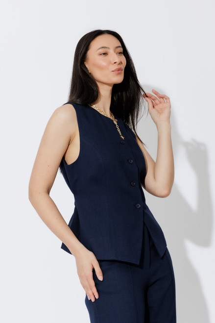 Navy Lyocell Vest