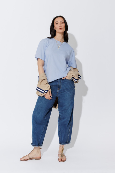 Cornflower Oversized Crew T-Shirt
