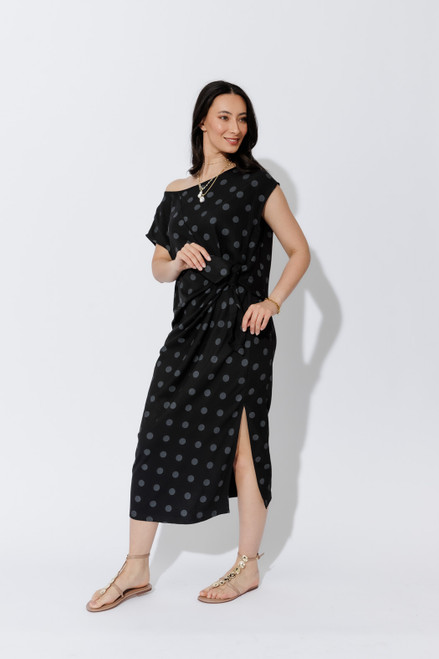 Black Spot Harlow Dress