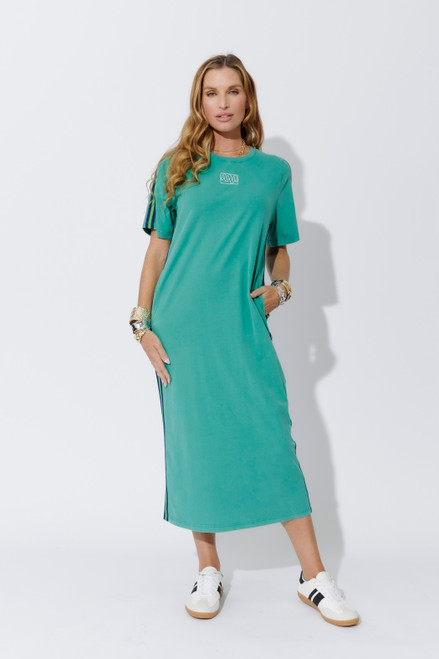 Aqua Washed Cotton Sports Dress Aqua Washed Cotton Sports Dress