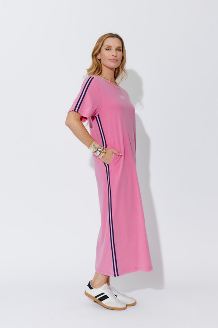 Pink Washed Cotton Sports Dress Pink Washed Cotton Sports Dress