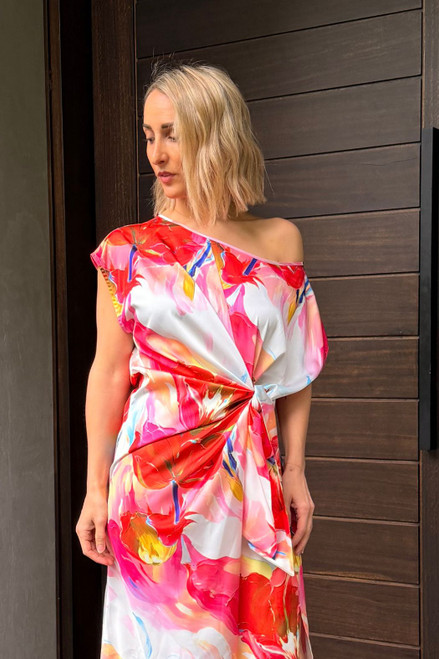 Red Floral Harlow Dress