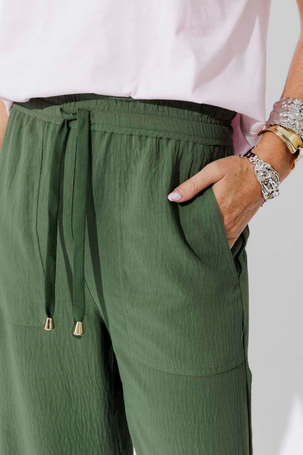 Khaki Ripple Pocket Pant