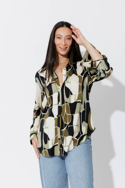 Olive/Black Asana Shirt