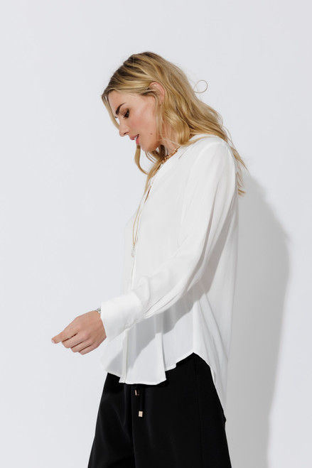 White Silky Asana Shirt
