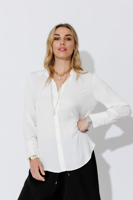 White Silky Asana Shirt