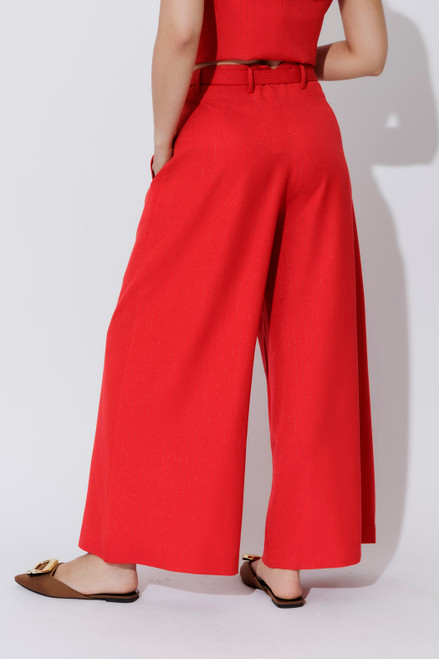 Red Pinstripe Cosmopolitan Pant