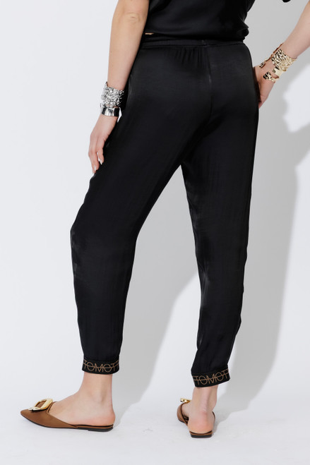 Black Glow Pull On Pant