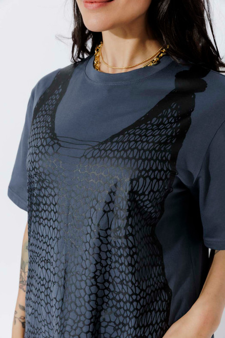 Navy Cotton Nautical T-Shirt