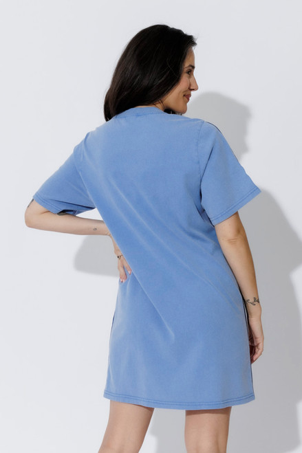 Cornflower Washed Mini Sport Dress