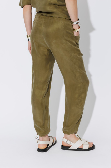 Soft Khaki Cupro Dart Pant