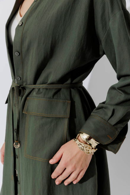 Khaki Cargo Overshirt