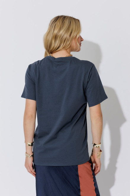 Navy Hourglass Lines T-Shirt