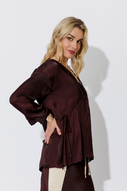 Chocolate Glow Hooded Shirt