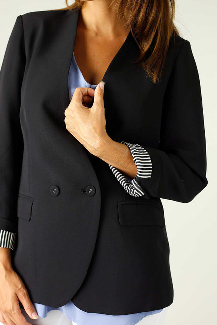 Black Euro Santo Blazer
