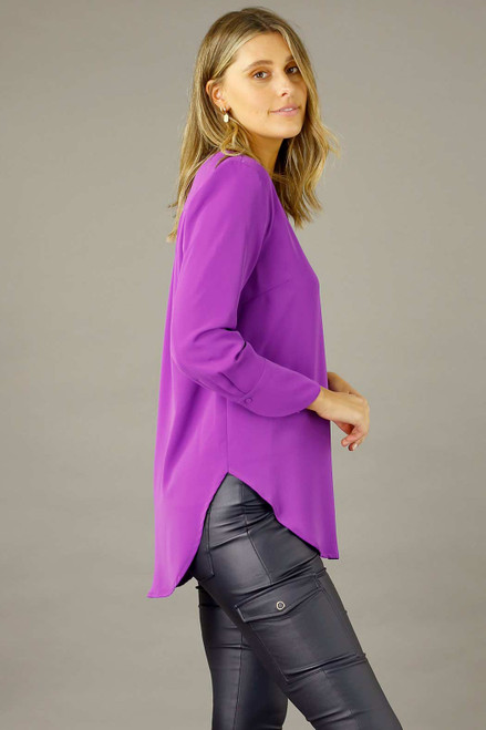 Magenta Soft Touch Blouse