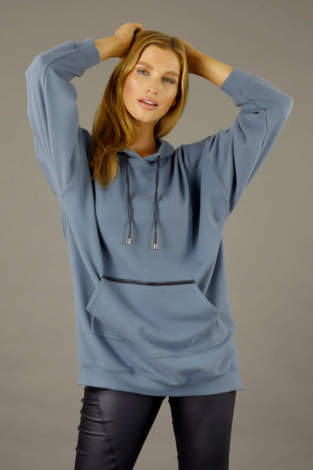 Blue Snug Pocket Hoodie