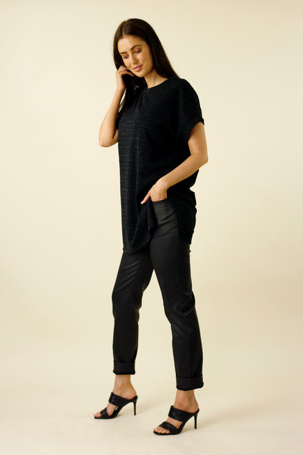 Black Lurex Twinkle Vest - SALE
