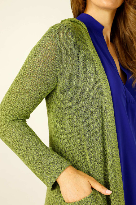 Olive Liberty Knit Travel Cardi