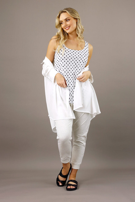 White Spot Jersey 70cm Layering Cami - SALE