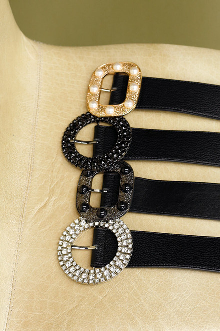 Silver Diamante Belt