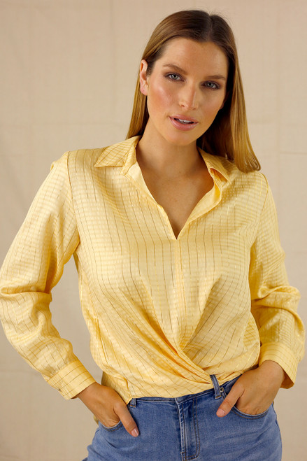Yellow Lurex Zhuzh Shirt - SALE