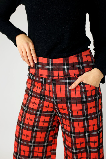 Red Check Jet Culotte - FINAL SALE