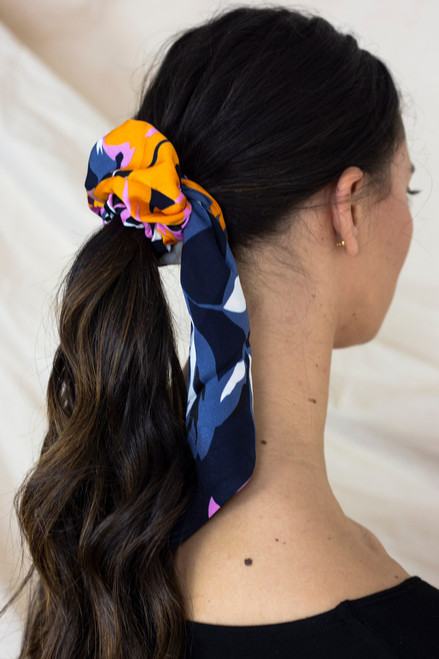 Pink Tropical Scrunchie