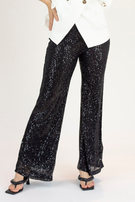 Black Sequin Flare - FINAL SALE