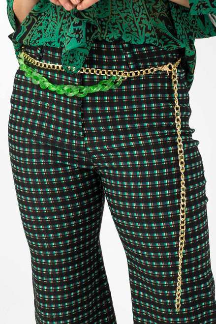 Green Gold Chain Belt