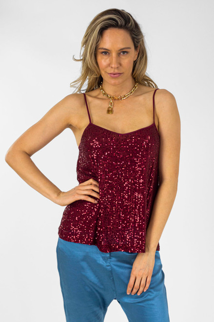 Red Sequin Cami