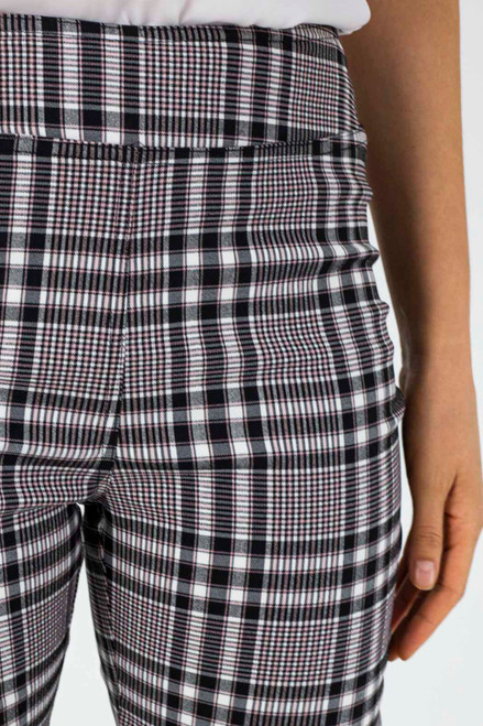 Check Pull On Cropped Flare - FINAL SALE