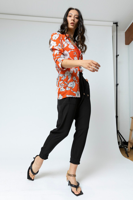 Black Euro Slouch Pants - FINAL SALE