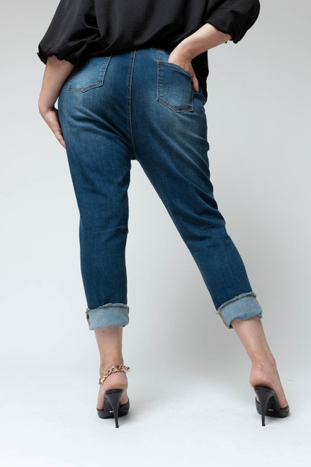 Chambray Denim Drawstring Jeans - FINAL SALE