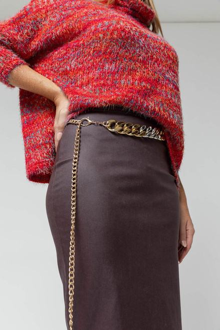 Gold & Silver Resin Belt