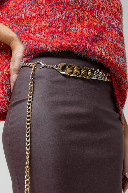 Gold & Silver Resin Belt