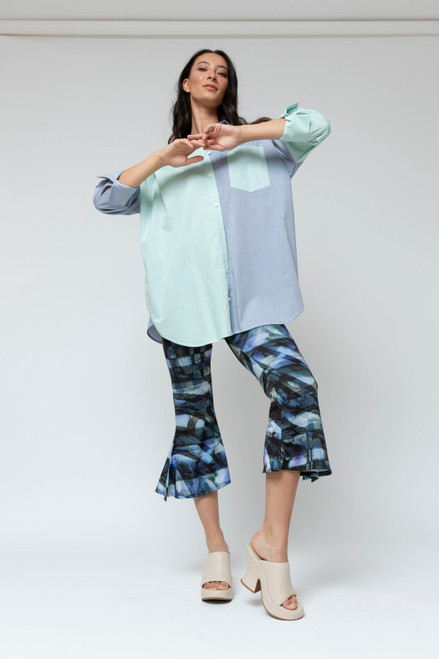 Artwork Superior Jersey Crop Flare Pant - FINAL SALE