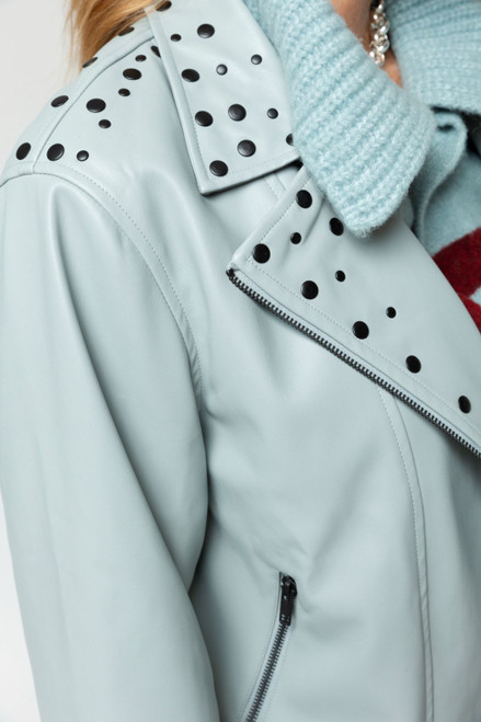 Chambray Ultra Stud Biker Jacket - FINAL SALE