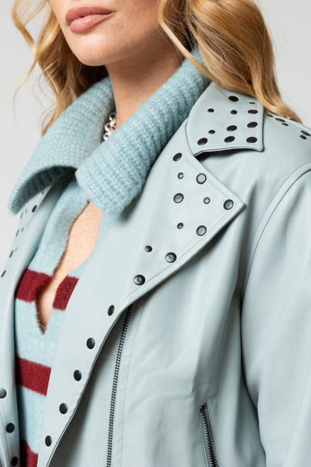 Chambray Ultra Stud Biker Jacket - FINAL SALE