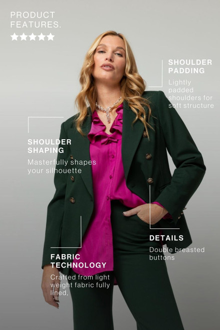 Green Forest Ponte Sisca Blazer