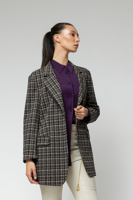 Black Check Oversized Blazer - SALE Black Check Oversized Blazer - SALE