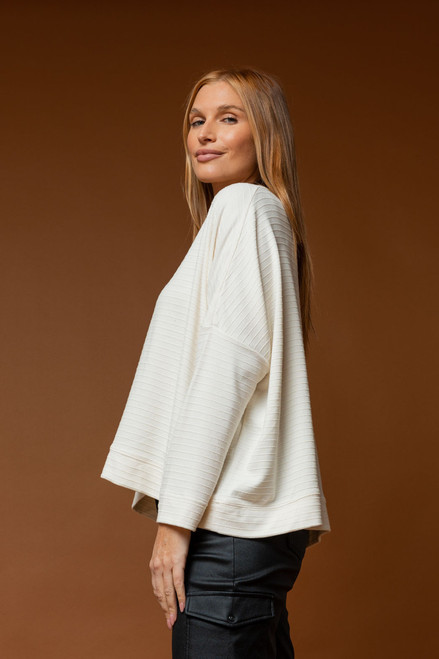 Ivory Ava V Neck Jumper - FINAL SALE