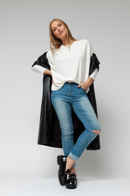 Ivory Ava Crew Neck Jumper - FINAL SALE