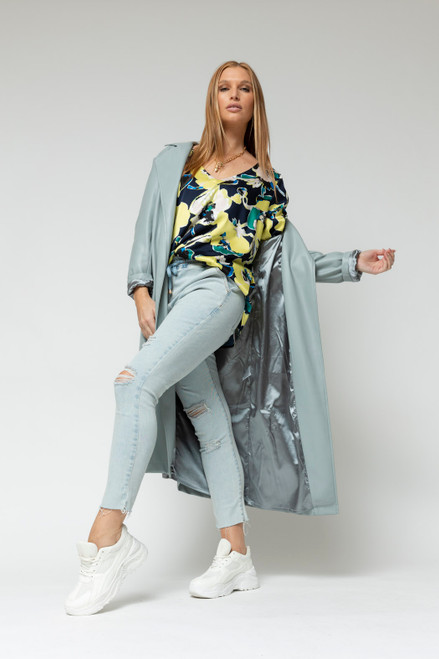 Floral Ruby Silky Blouse - SALE