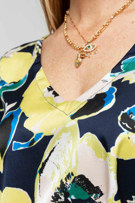 Floral Ruby Silky Blouse - SALE